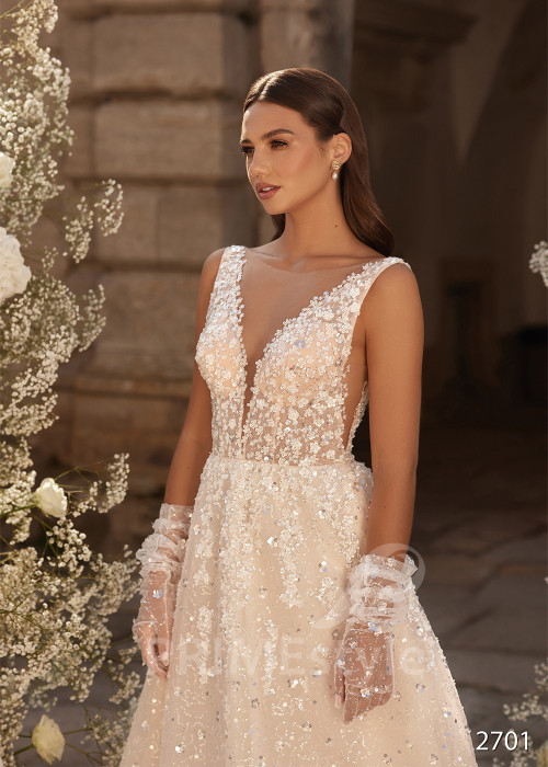 Luxusné princeznovské svadobné šaty RC2701