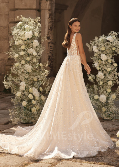 Luxusné princeznovské svadobné šaty RC2701 - primestyle.sk