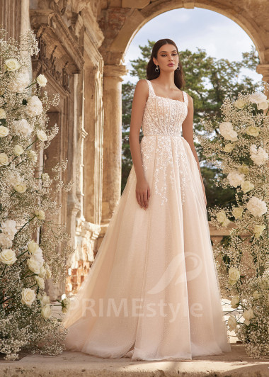 Elegantné čipkované svadobné šaty RC2703