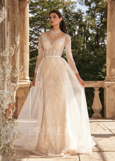 Luxusné trblietavé svadobné šaty RC2704