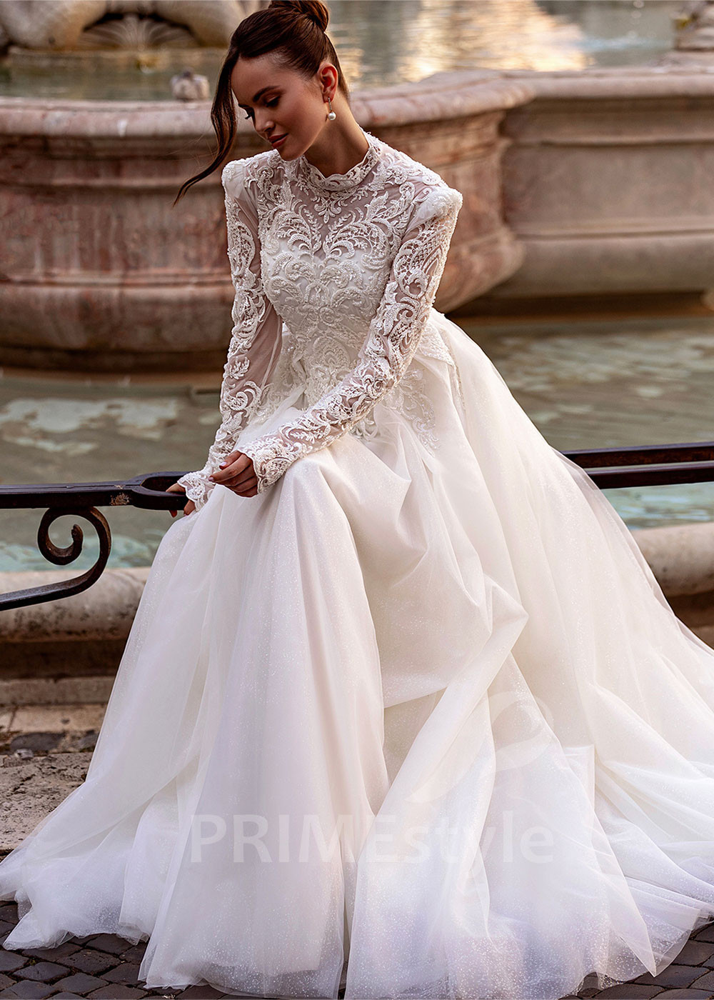 Luxusné princeznovské svadobné šaty RS877