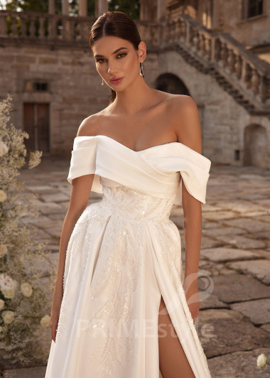 Extravagantné sexy svadobné šaty RC2716 - primestyle.sk