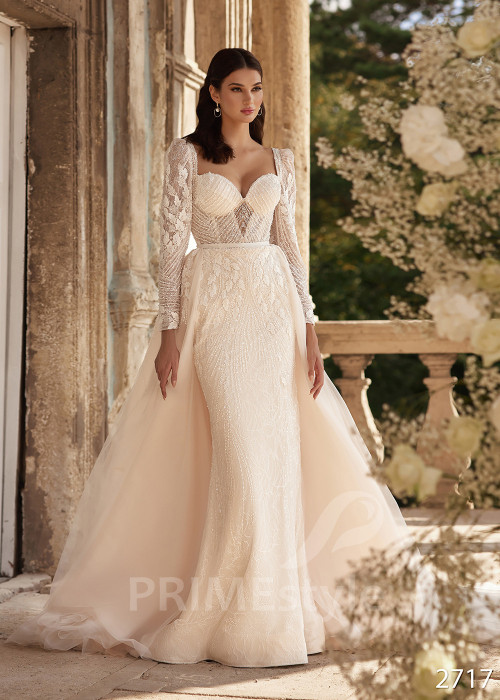 Luxusné trblietavé svadobné šaty RC2717