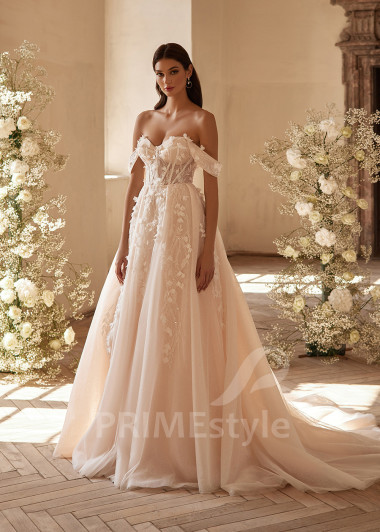 Luxusné romantické svadobné šaty RC2718