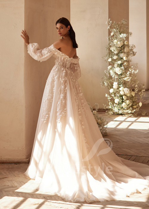 Luxusné romantické svadobné šaty RC2718