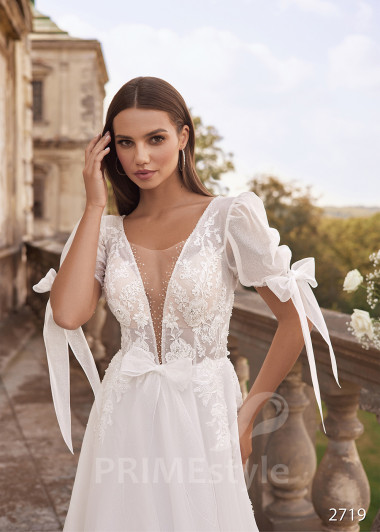 Originálné jednoduché svadobné šaty RC2719 - primestyle.sk