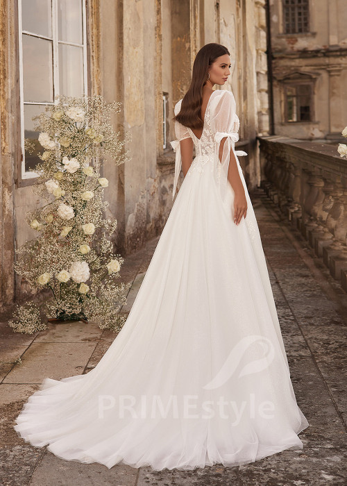 Originálné jednoduché svadobné šaty RC2719