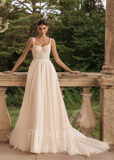 Elegantné trblietavé svadobné šaty RC2720 - primestyle.sk