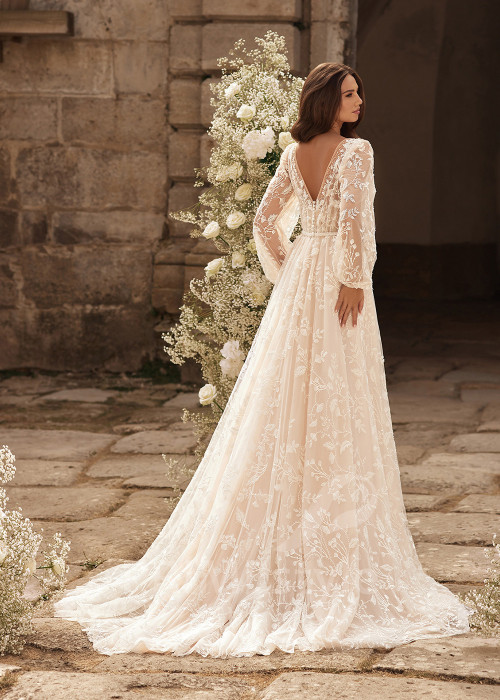 Luxusné čipkovane svadobné šaty RC2723