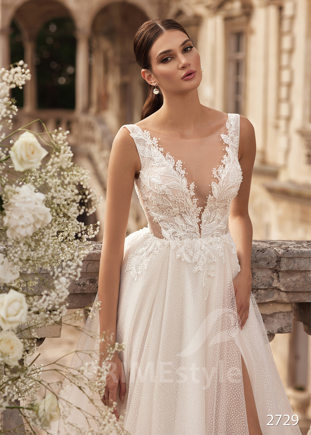 Extravagantné sexy svadobné šaty RC2729