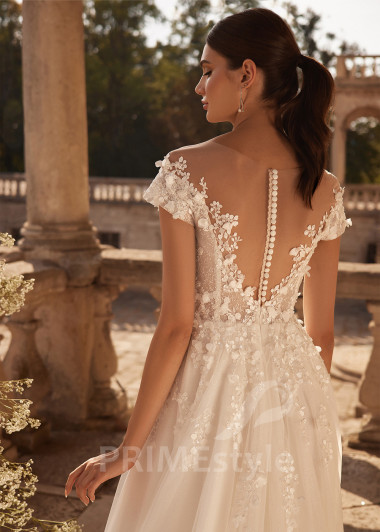 Extravagantné romantické svadobné šaty RC2730 - primestyle.sk