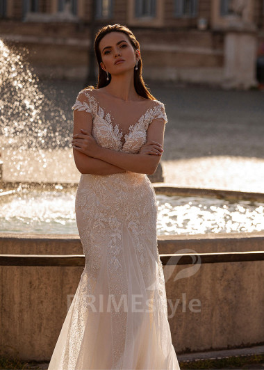 Elegantné úzke svadobné šaty RS879 - primestyle.sk