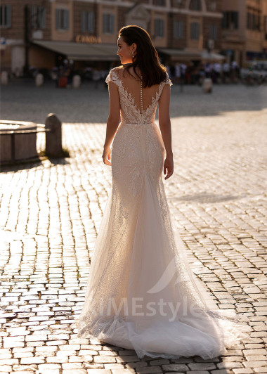 Elegantné úzke svadobné šaty RS879 - primestyle.sk