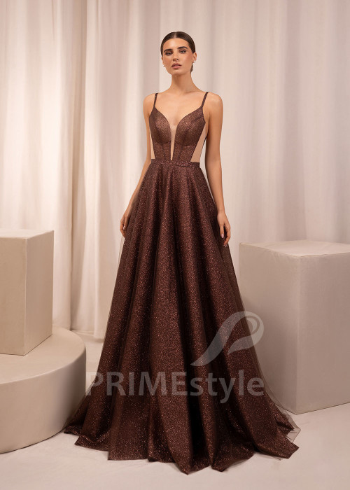 Trblietavé spoločenské šaty Lake