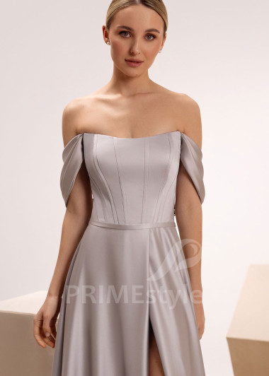 Jednoduché spoločenské šaty s rozparkom Leona | PRIMESTYLE.SK