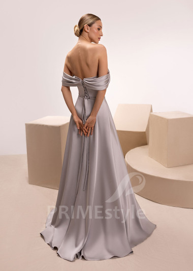 Jednoduché spoločenské šaty s rozparkom Leona | PRIMESTYLE.SK