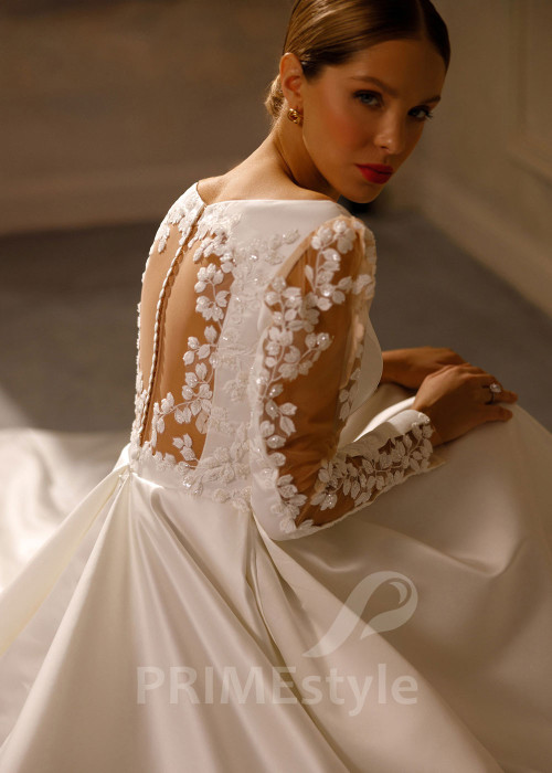 Elegantné hladké svadobné šaty Diana