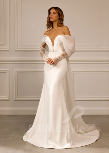 Extravagantné úzke svadobné šaty Freya