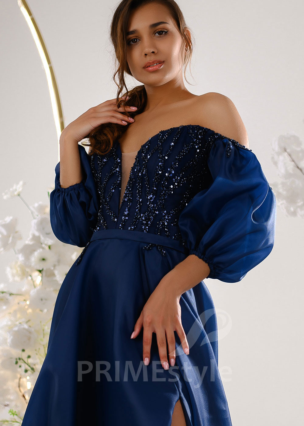 Luxusné šaty na stužkovú V2301