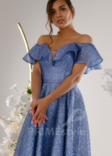 Trblietavé spoločenské šaty V2305 - primestyle.sk