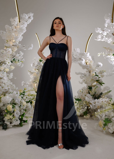 Elegantné večerné šaty V2310