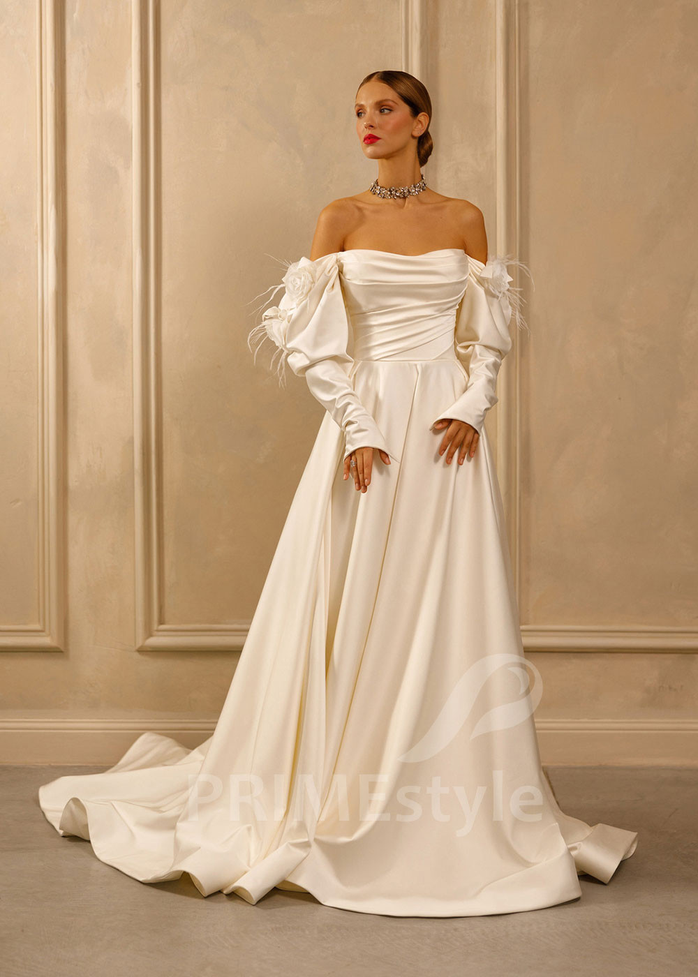 Extravagantné romantické svadobné šaty Ivy