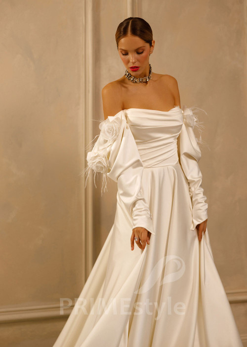 Extravagantné romantické svadobné šaty Ivy