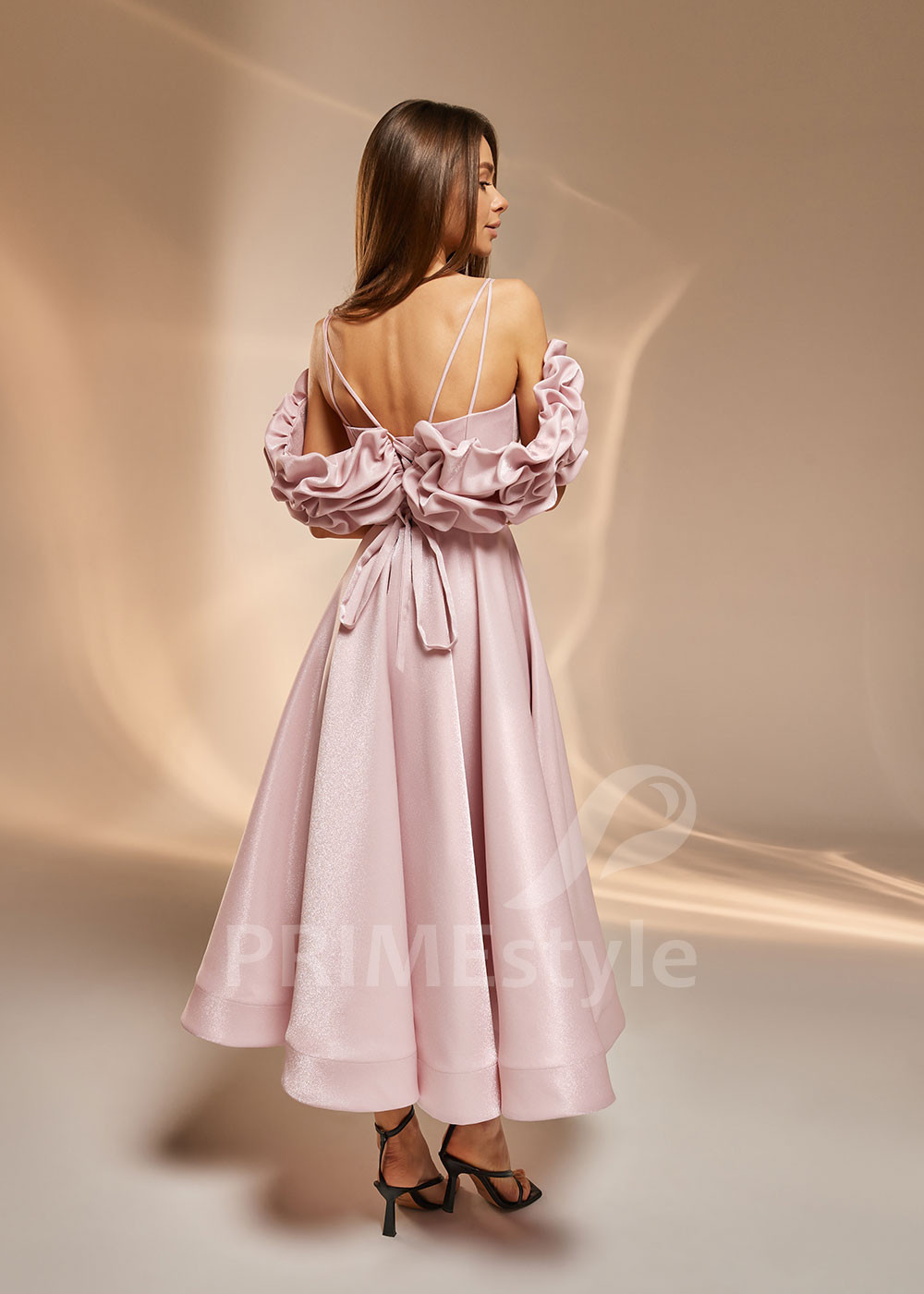 Spoločenské midi šaty V0403