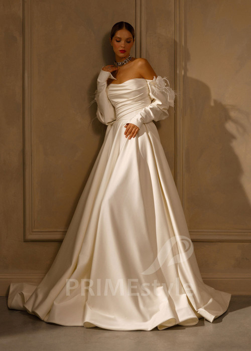 Extravagantné romantické svadobné šaty Ivy