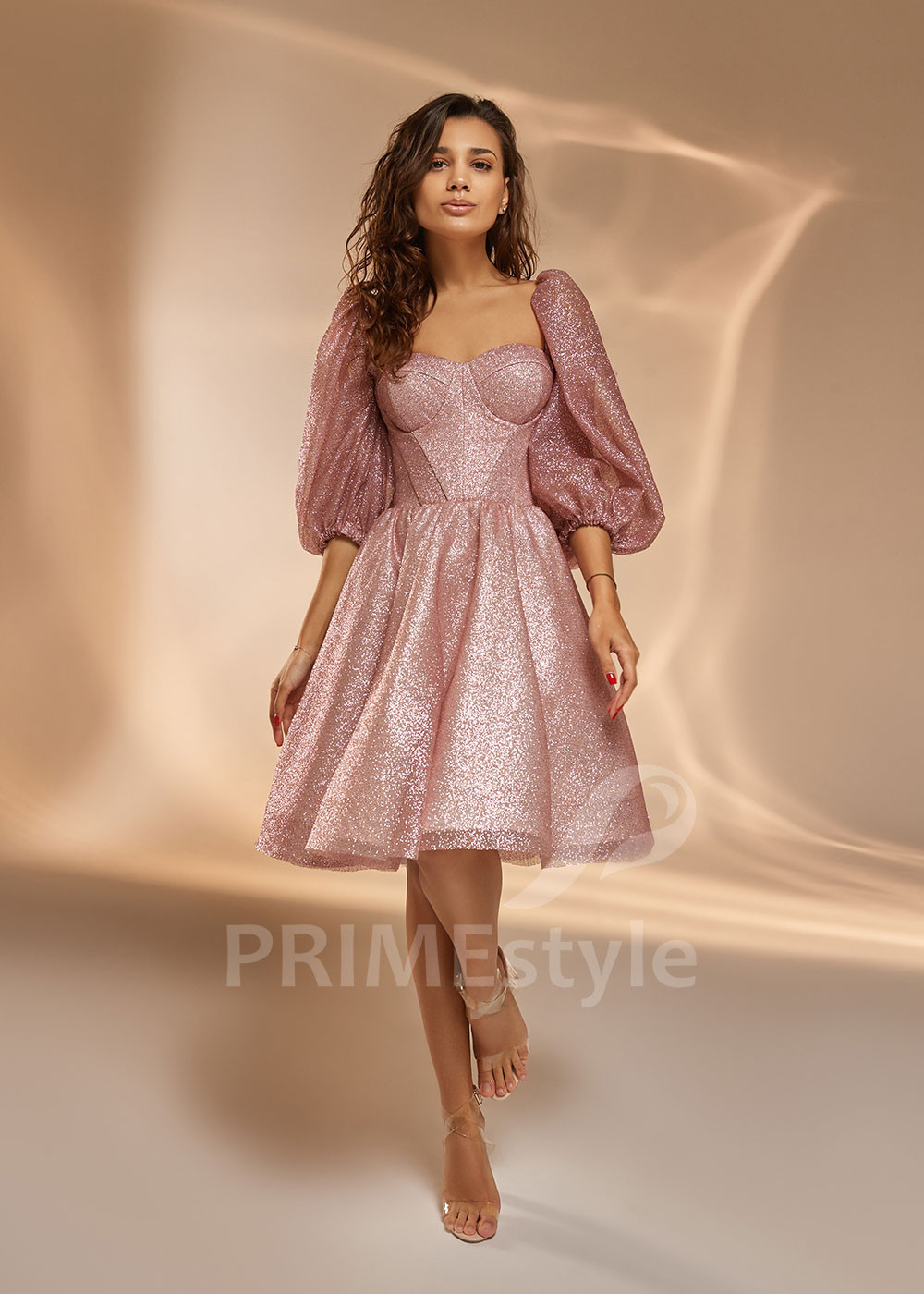 Krátke spoločenské šaty V0407