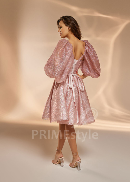 Krátke spoločenské šaty V0407