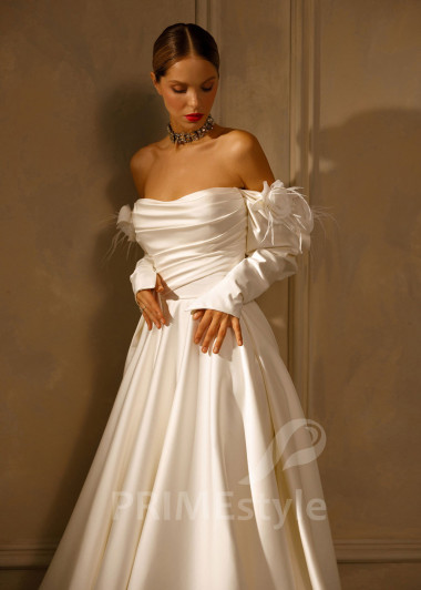 Extravagantné romantické svadobné šaty Ivy - primestyle.sk