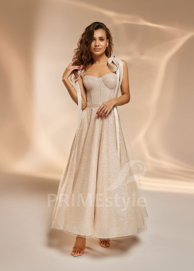 Spoločenské midi šaty V0409