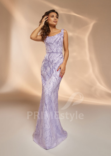 Trblietavé šaty na ples V0410