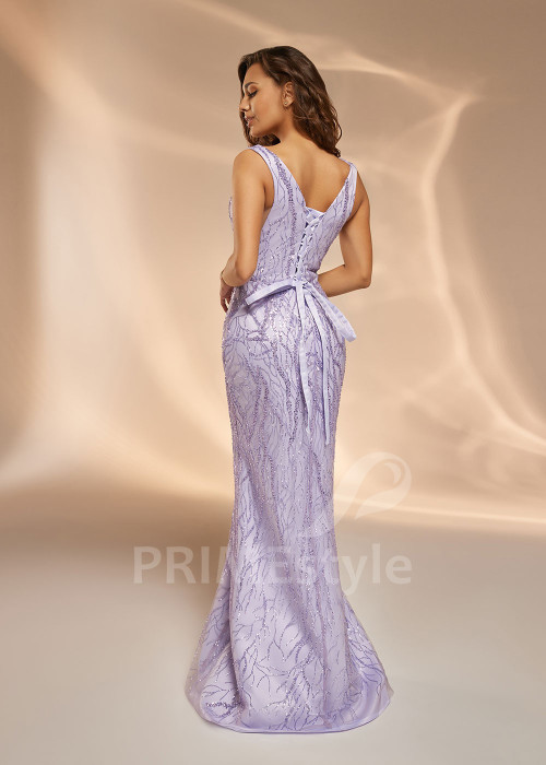 Trblietavé šaty na ples V0410