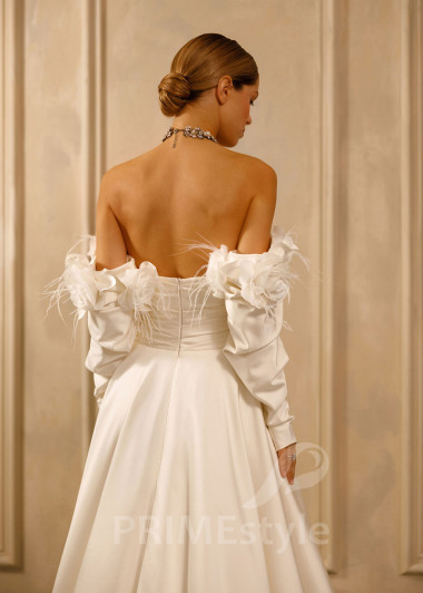 Extravagantné romantické svadobné šaty Ivy - primestyle.sk