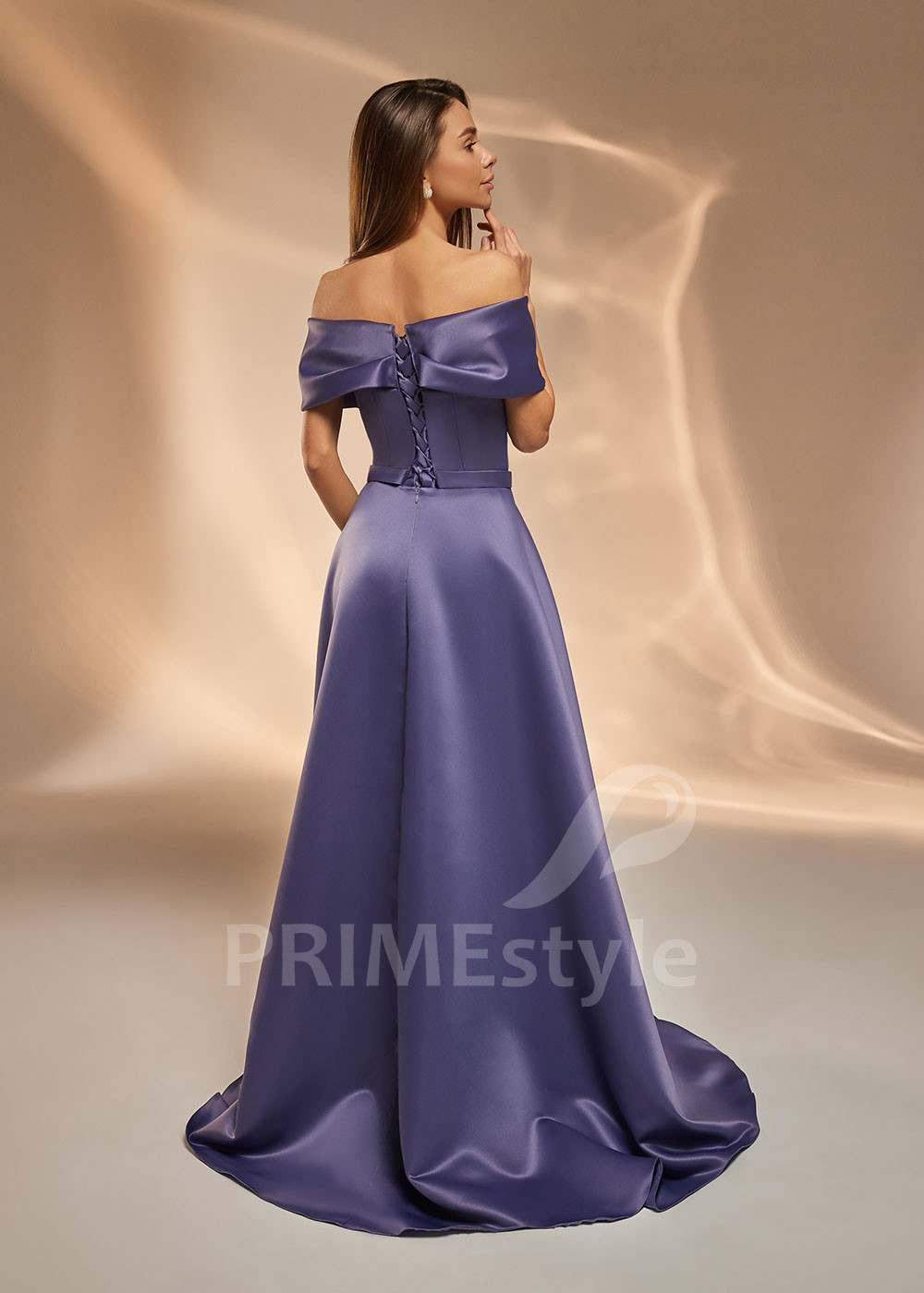 Saténové šaty pre družičky V0413