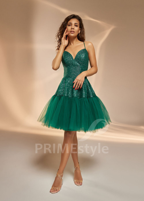 Krátke spoločenské šaty V0417