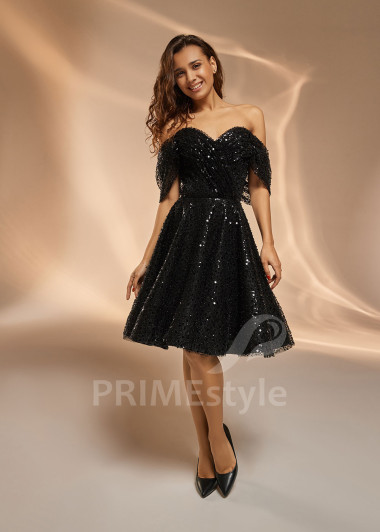 Krátke spoločenské šaty V0419
