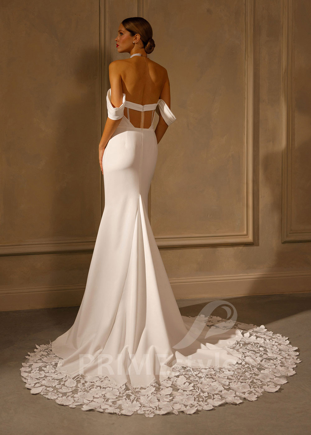 Luxusné úzke svadobné šaty Leslie