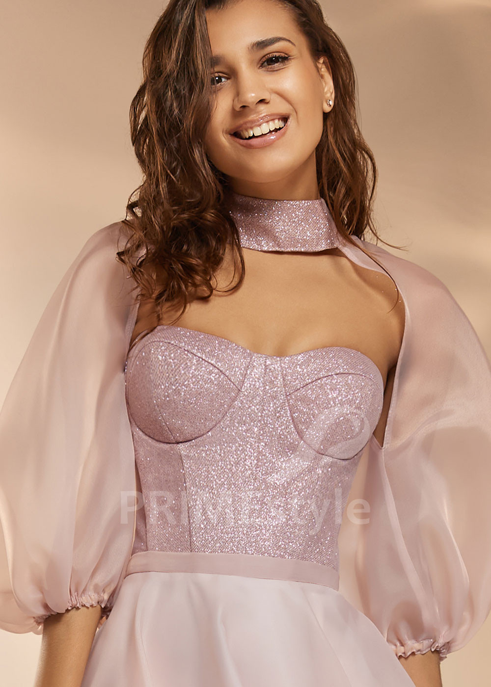 Midi spoločenské šaty V0425