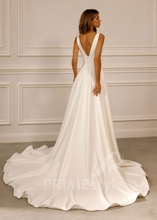 Elegantné jednoduché svadobné šaty Mary