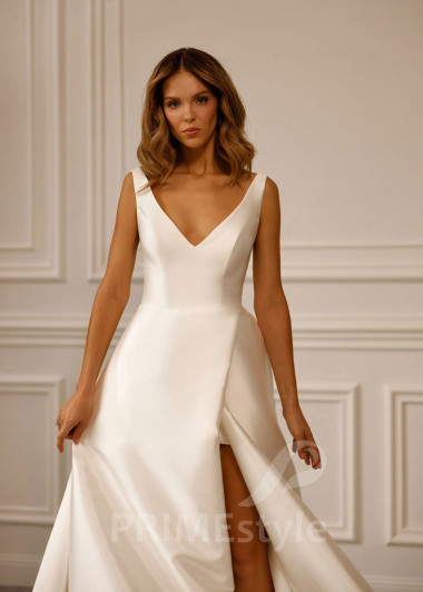 Jednoduché elegantné svadobné šaty Naomi - primestyle.sk