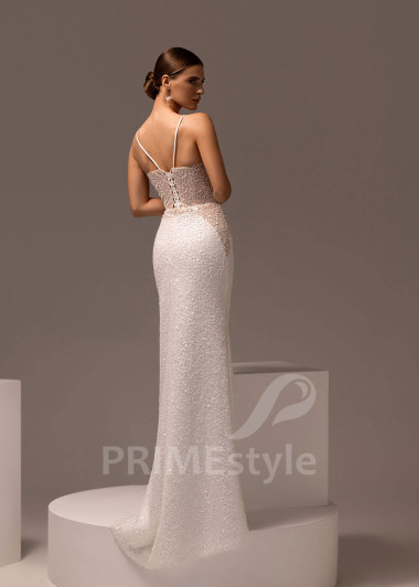 Trblietavé svadobné šaty s balónovým rukávom Filomena | PRIMESTYLE.SK