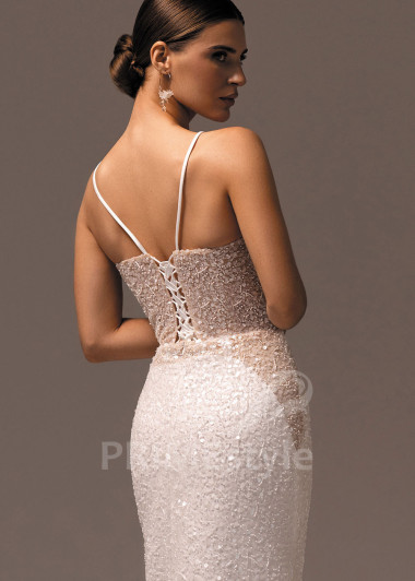 Trblietavé svadobné šaty s balónovým rukávom Filomena | PRIMESTYLE.SK