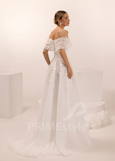 Romantické svadobné šaty so spadnutými ramienkami Gaia | PRIMESTYLE.SK