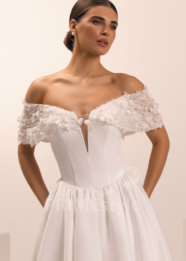 Romantické svadobné šaty so spadnutými ramienkami Gaia | PRIMESTYLE.SK