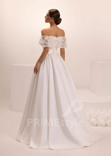 Romantické svadobné šaty so spadnutými ramienkami Gaia | PRIMESTYLE.SK