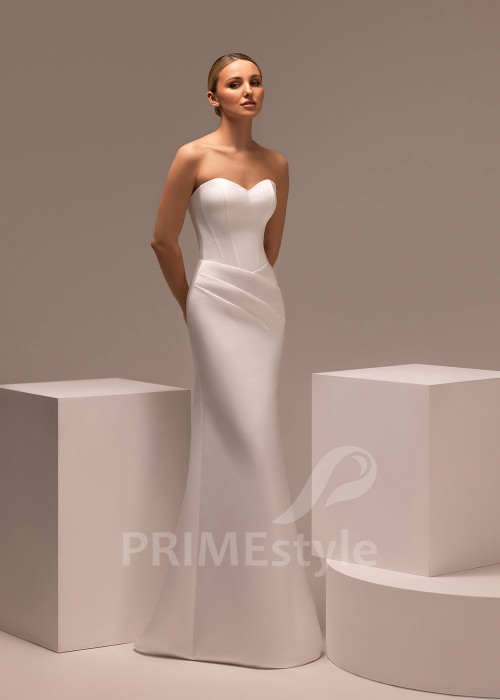 Moderné svadobné šaty s 3D kvetmi na ramenách Lukrecia