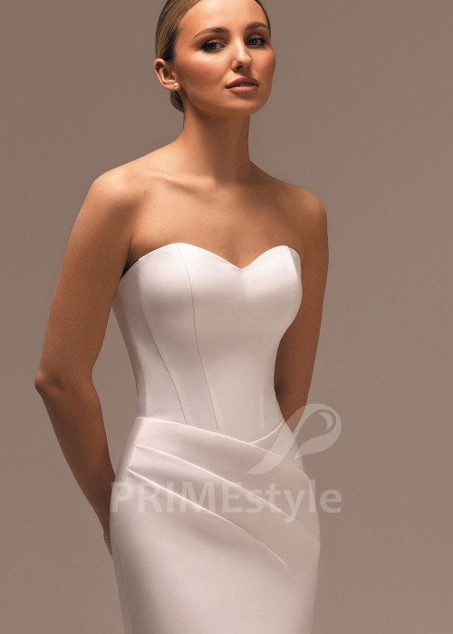 Moderné svadobné šaty s 3D kvetmi na ramenách Lukrecia